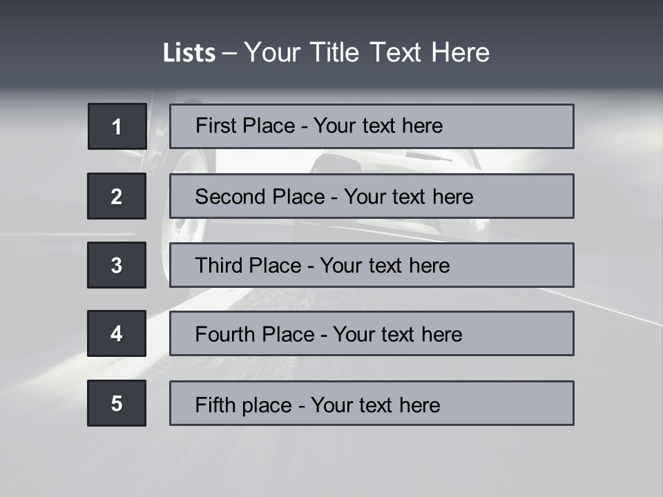 Jagen Kontrolle Turbo PowerPoint Template
