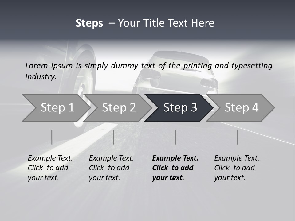 Jagen Kontrolle Turbo PowerPoint Template