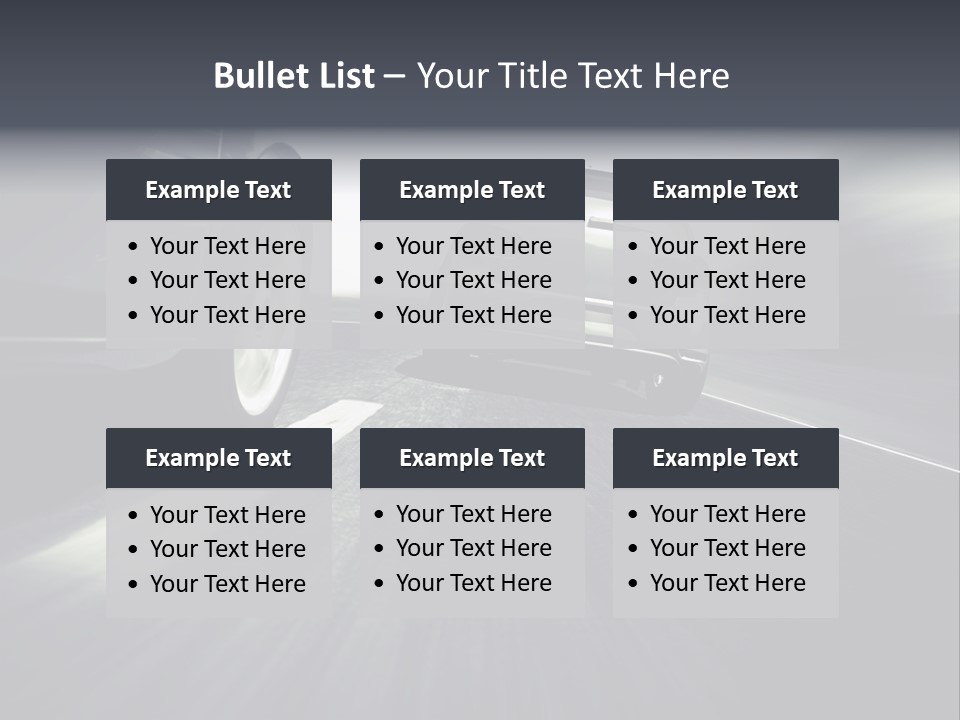 Jagen Kontrolle Turbo PowerPoint Template