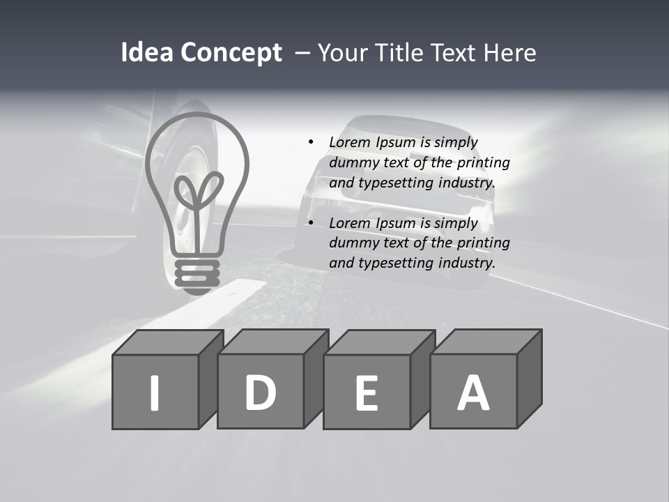 Jagen Kontrolle Turbo PowerPoint Template