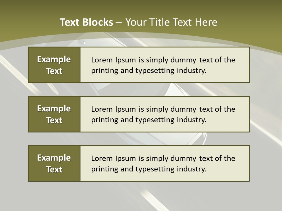 Tuning Verkehr Bremsen PowerPoint Template