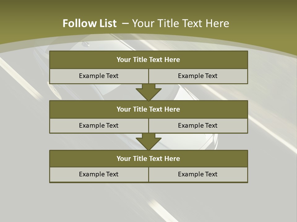 Tuning Verkehr Bremsen PowerPoint Template