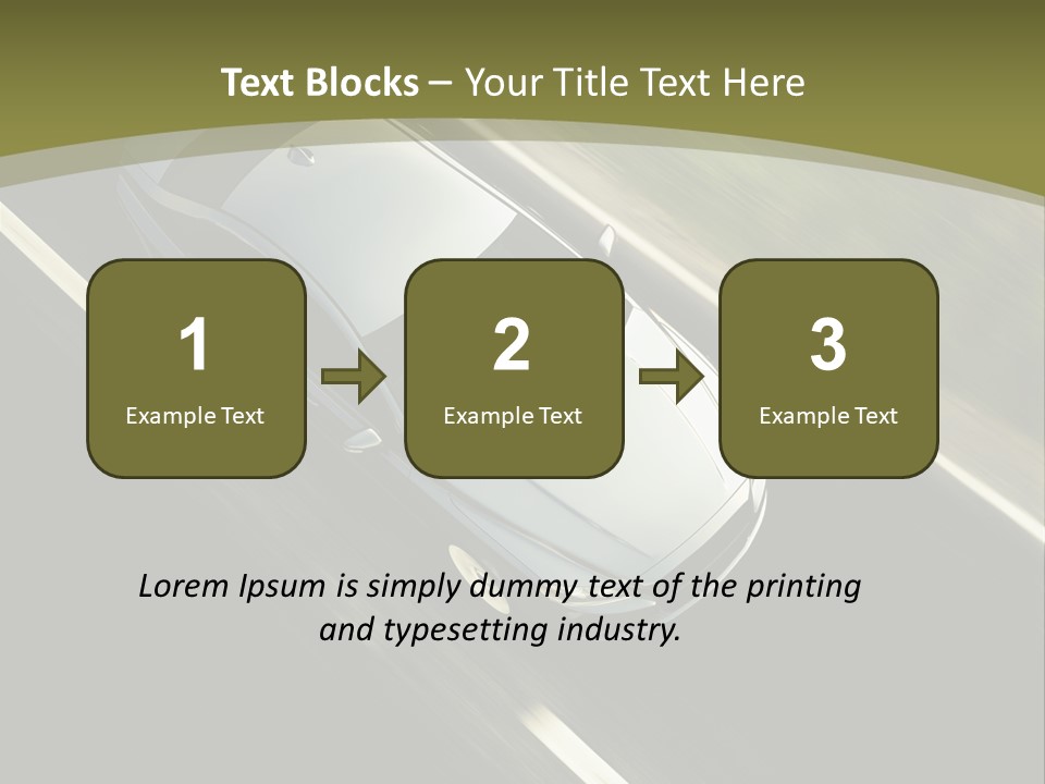 Tuning Verkehr Bremsen PowerPoint Template