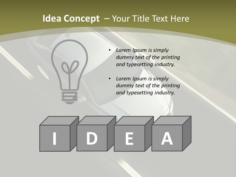 Tuning Verkehr Bremsen PowerPoint Template