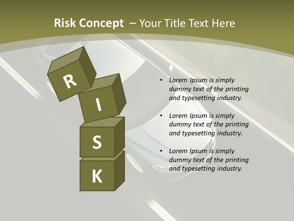 Tuning Verkehr Bremsen PowerPoint Template