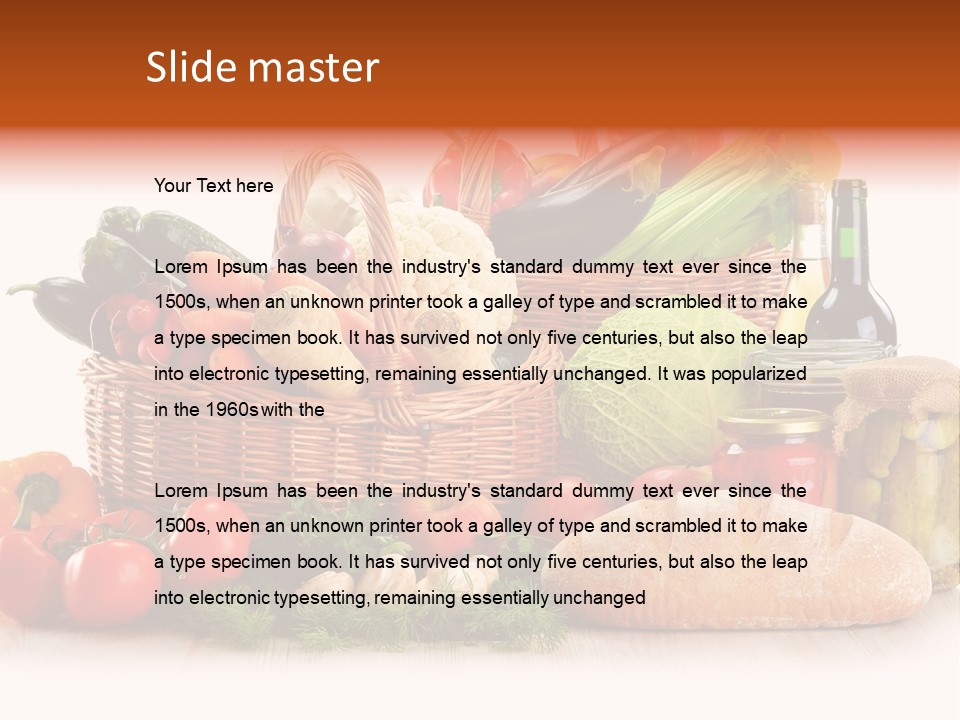 Pepper Tomato Food PowerPoint Template