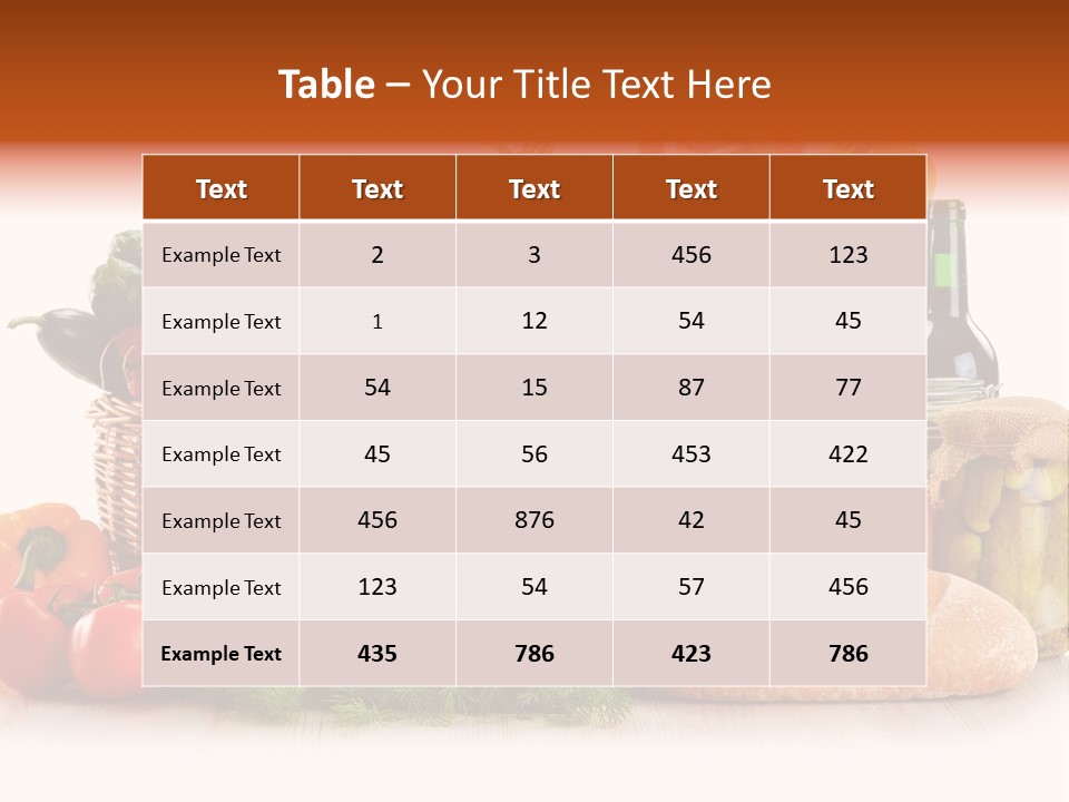 Pepper Tomato Food PowerPoint Template