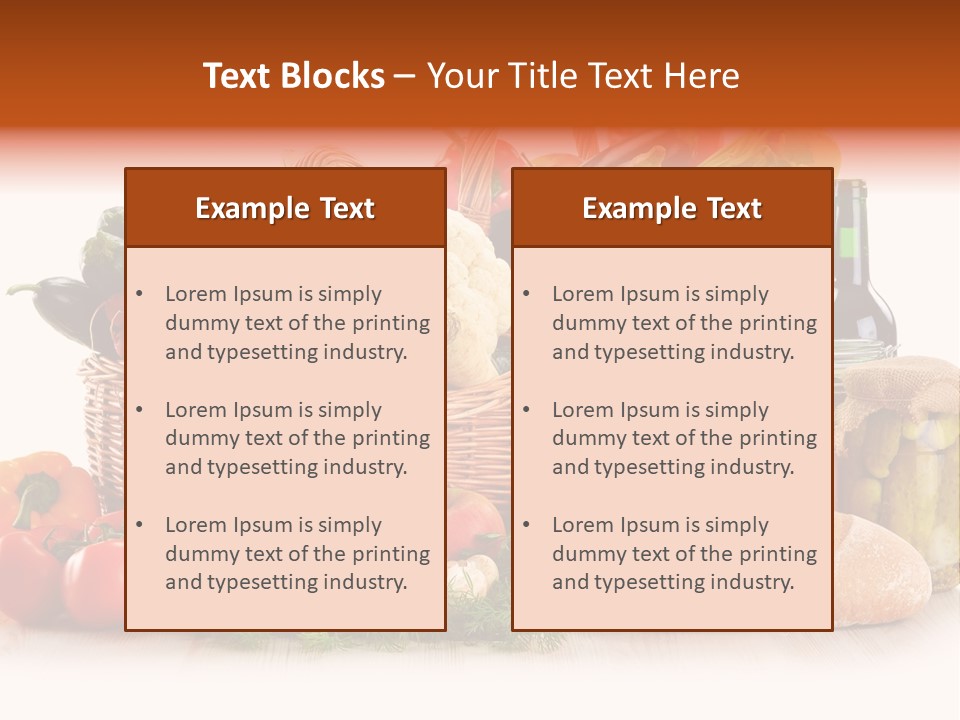 Pepper Tomato Food PowerPoint Template