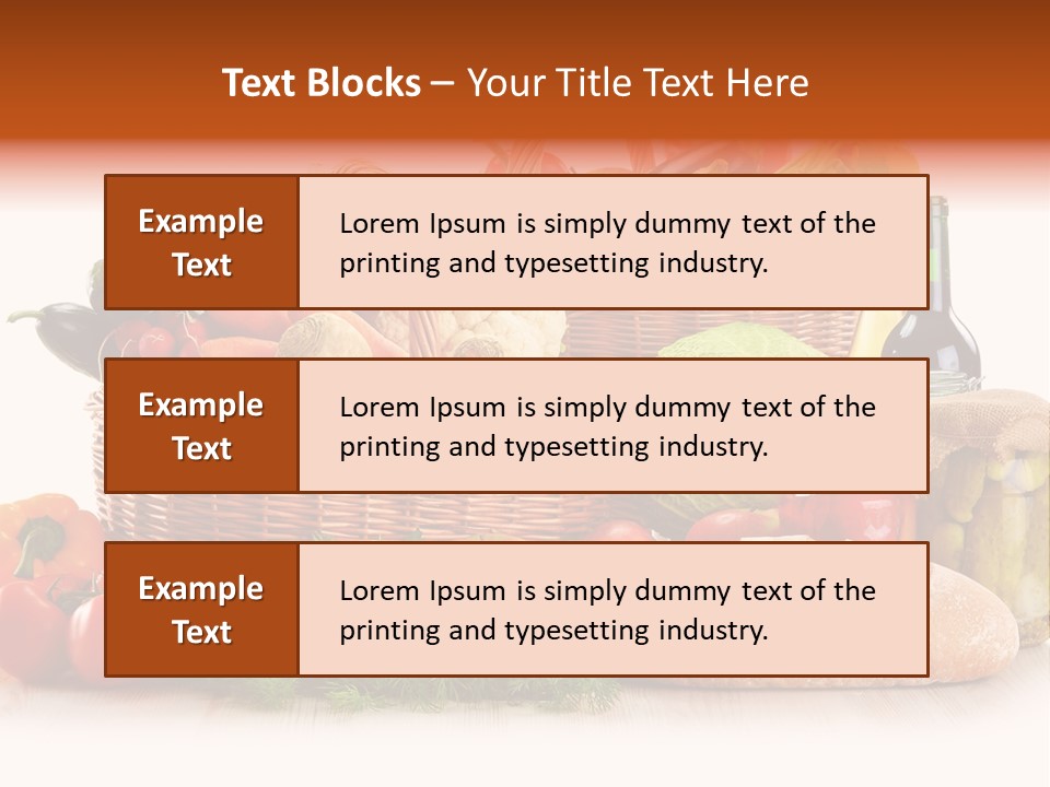 Pepper Tomato Food PowerPoint Template