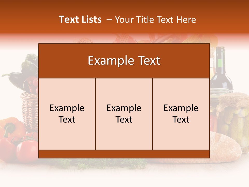 Pepper Tomato Food PowerPoint Template