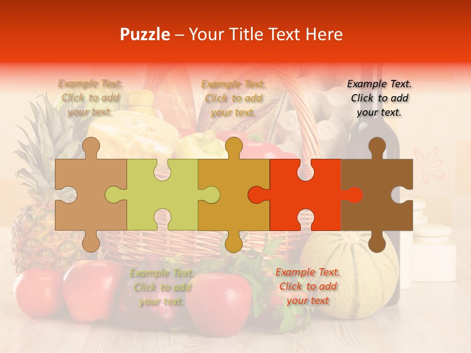 Green Plant Bread PowerPoint Template