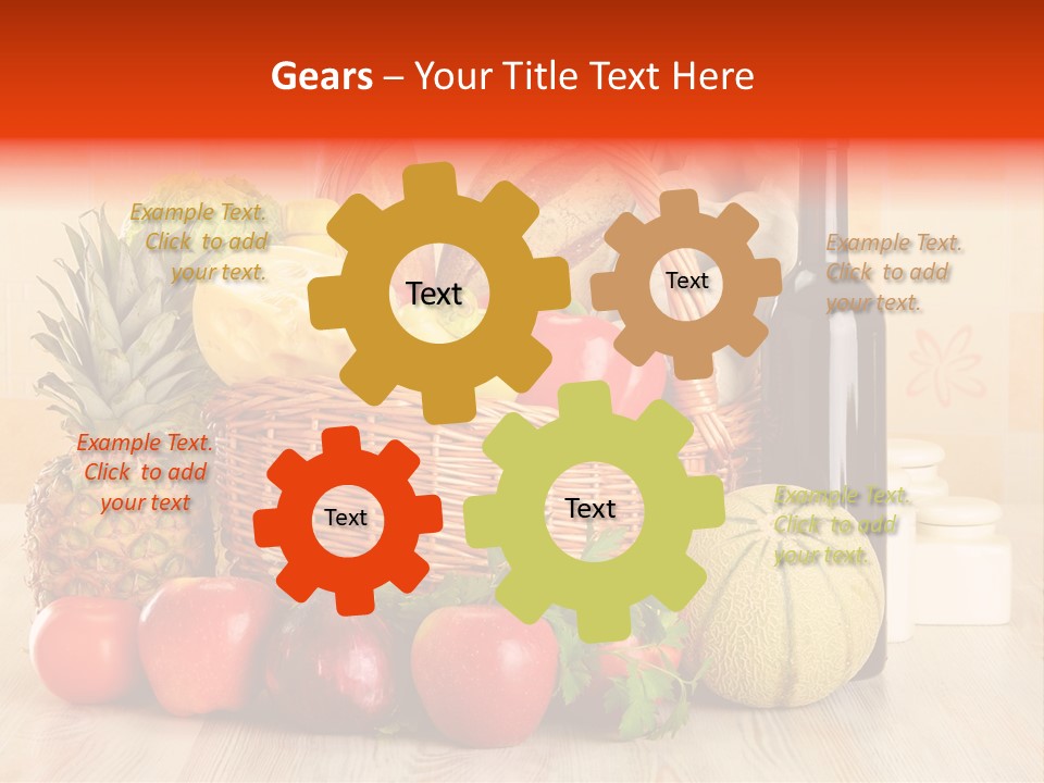 Green Plant Bread PowerPoint Template