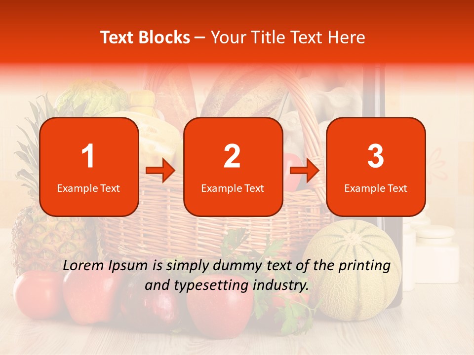 Green Plant Bread PowerPoint Template