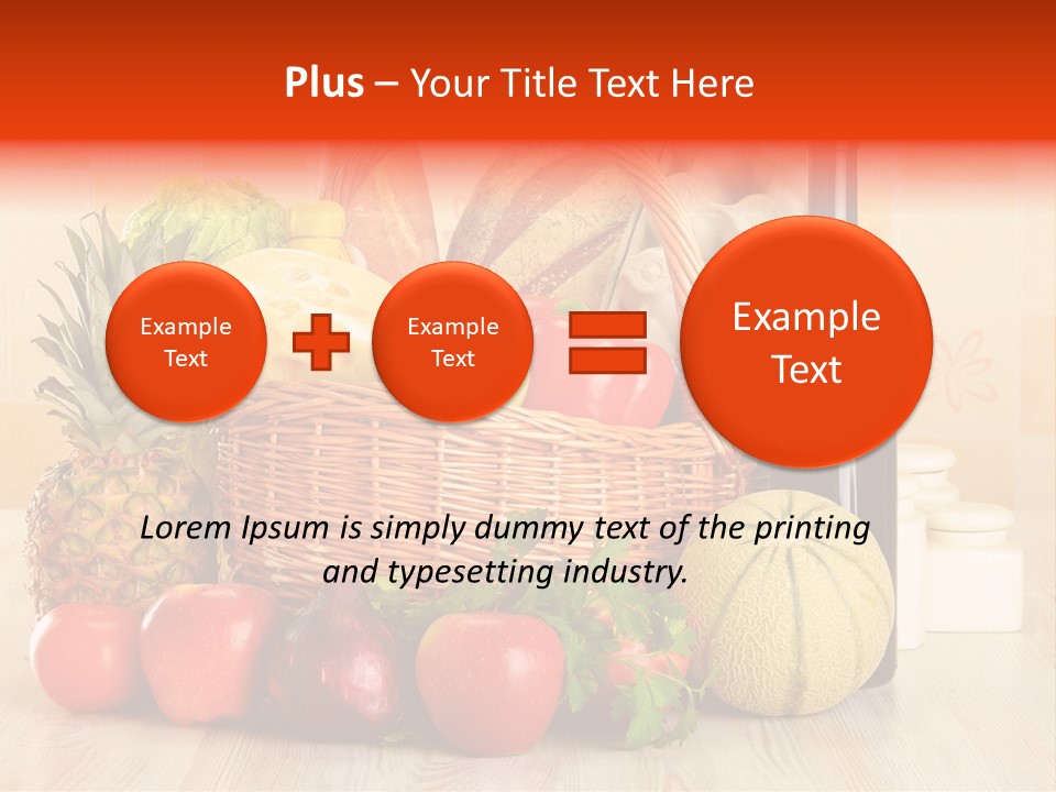 Green Plant Bread PowerPoint Template