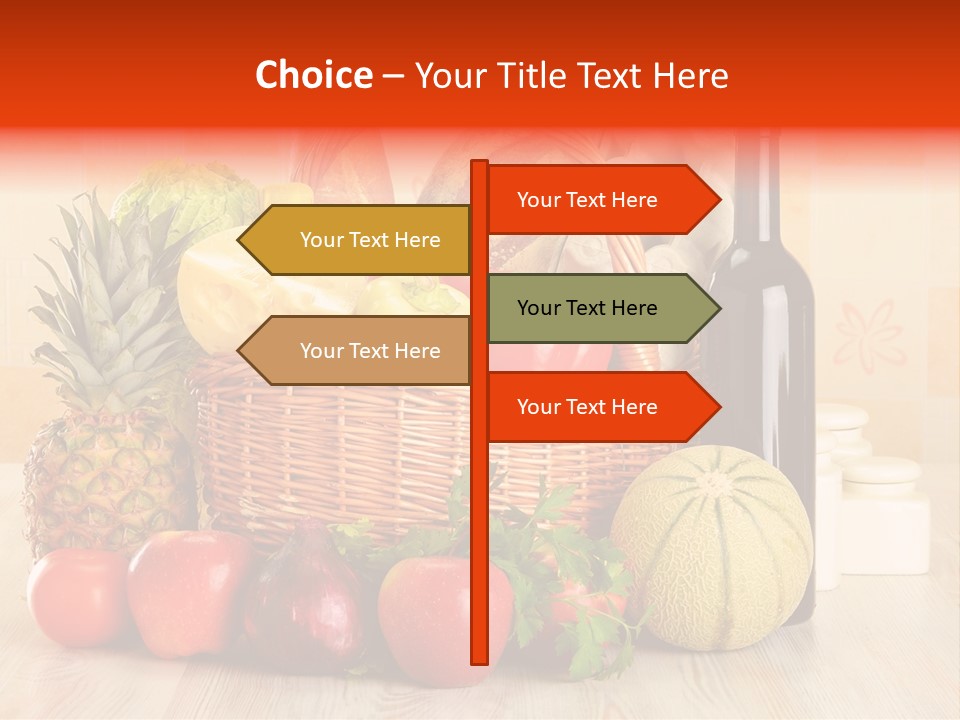 Green Plant Bread PowerPoint Template
