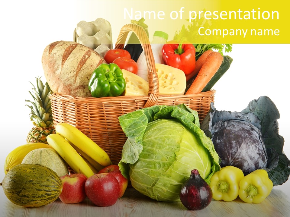 Garden Product Nutrients PowerPoint Template