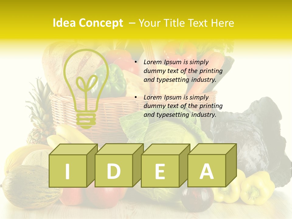 Garden Product Nutrients PowerPoint Template