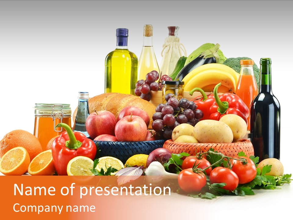 Wine Tomato Plant PowerPoint Template