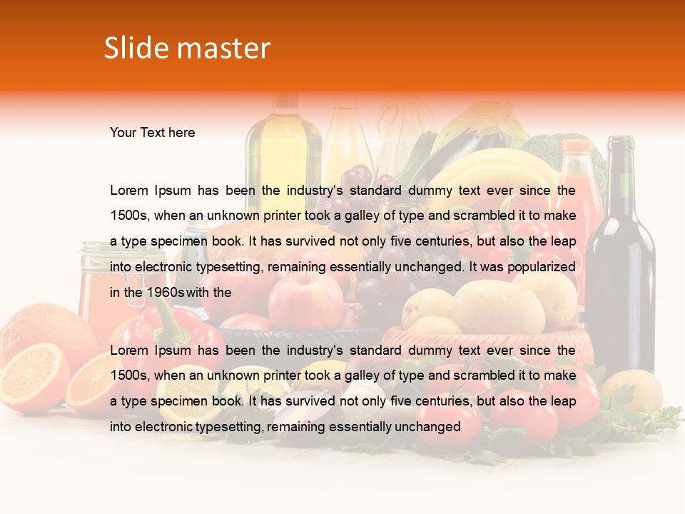 Wine Tomato Plant PowerPoint Template