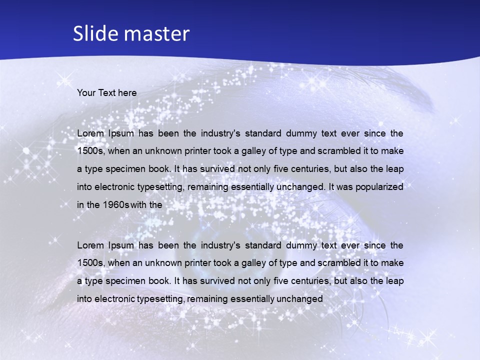 Regard Cil E PowerPoint Template