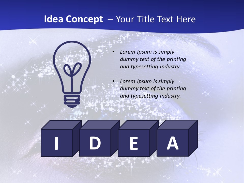 Regard Cil E PowerPoint Template