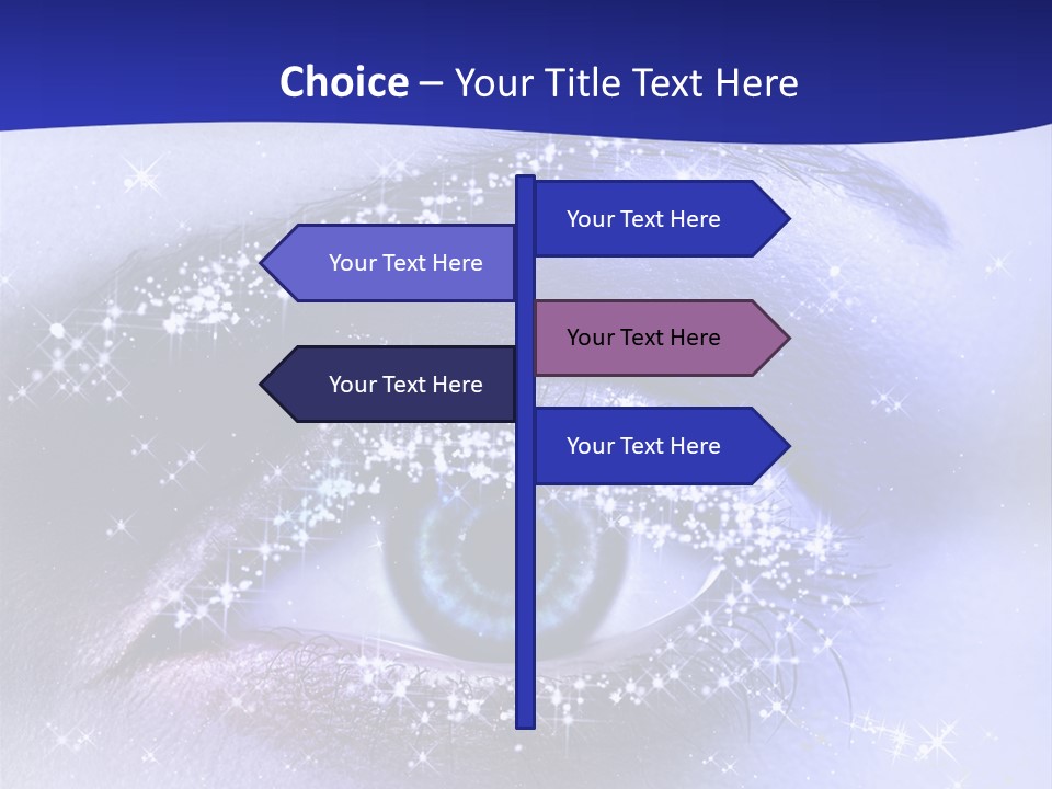 Regard Cil E PowerPoint Template