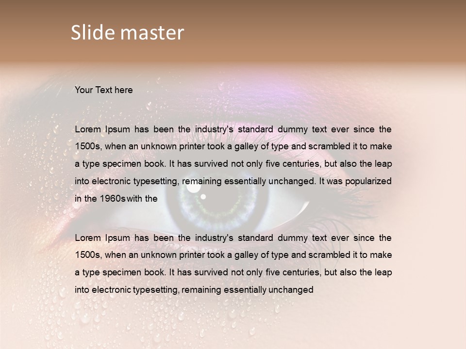 Femme Spa Turquoise PowerPoint Template