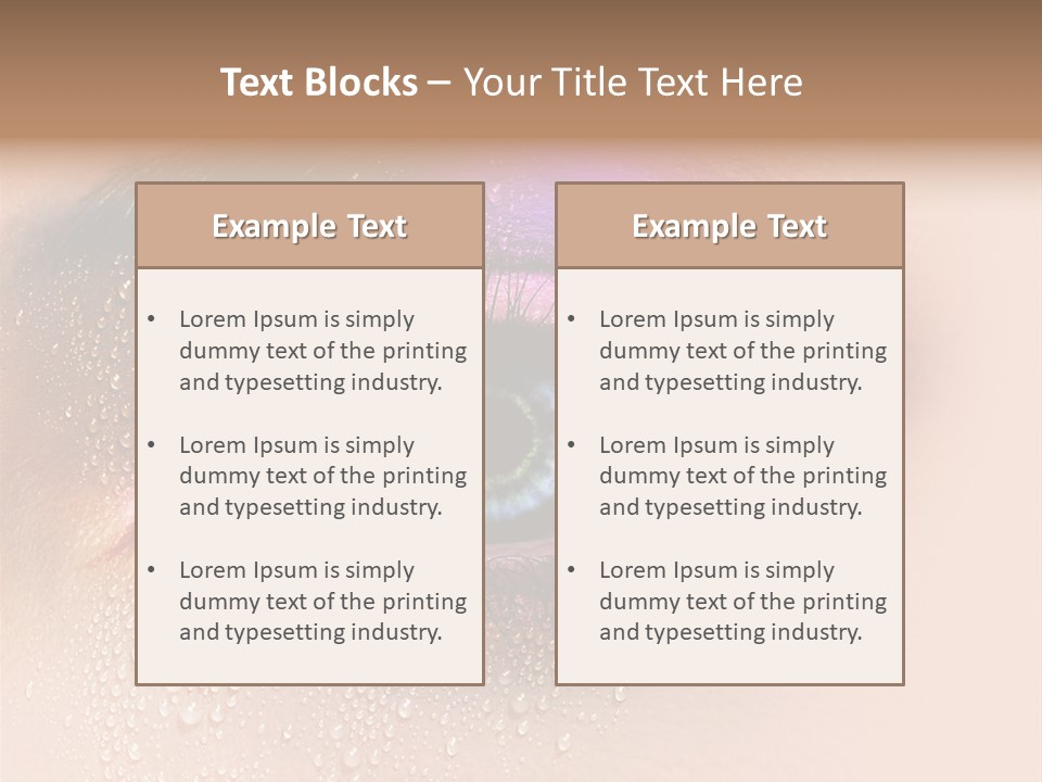 Femme Spa Turquoise PowerPoint Template