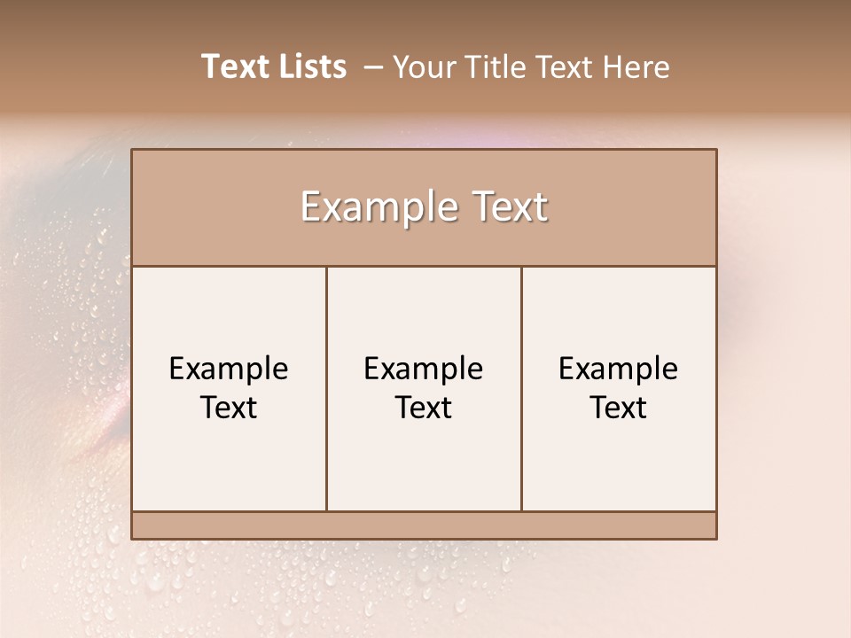 Femme Spa Turquoise PowerPoint Template