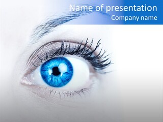 Eyeball Background Vision PowerPoint Template