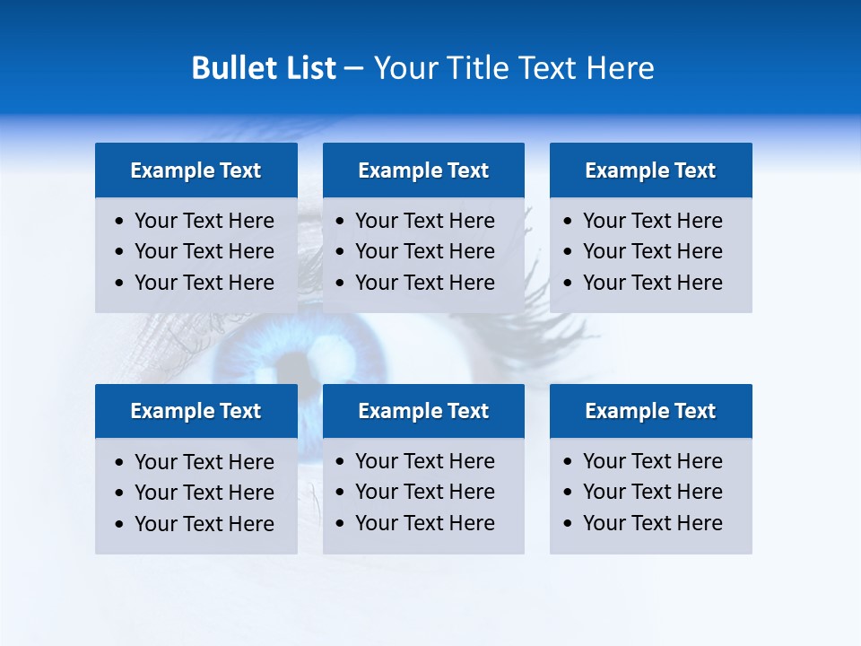 Eyeball Background Vision PowerPoint Template