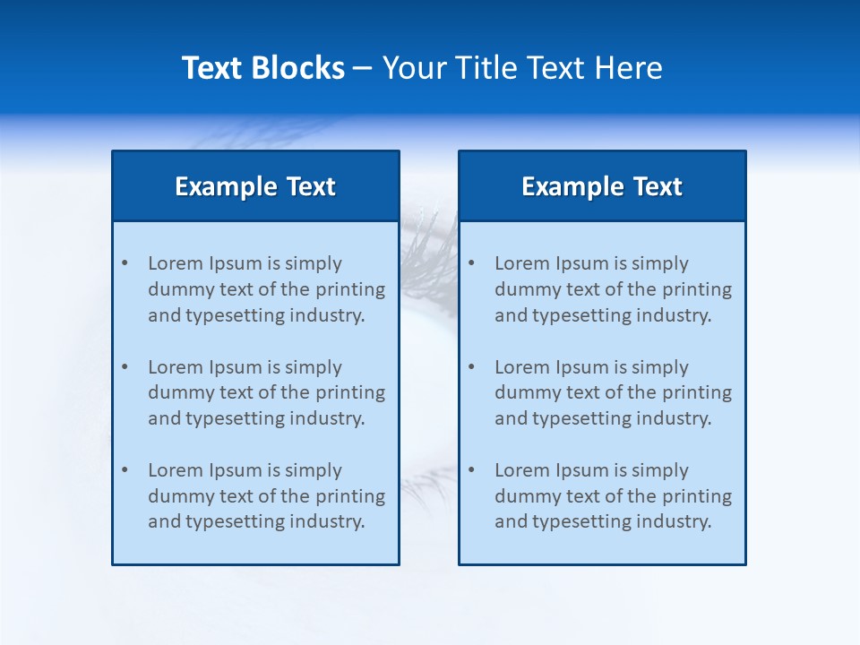 Eyeball Background Vision PowerPoint Template