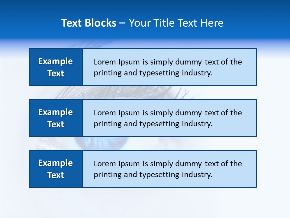 Eyeball Background Vision PowerPoint Template