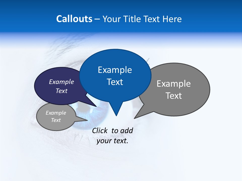 Eyeball Background Vision PowerPoint Template