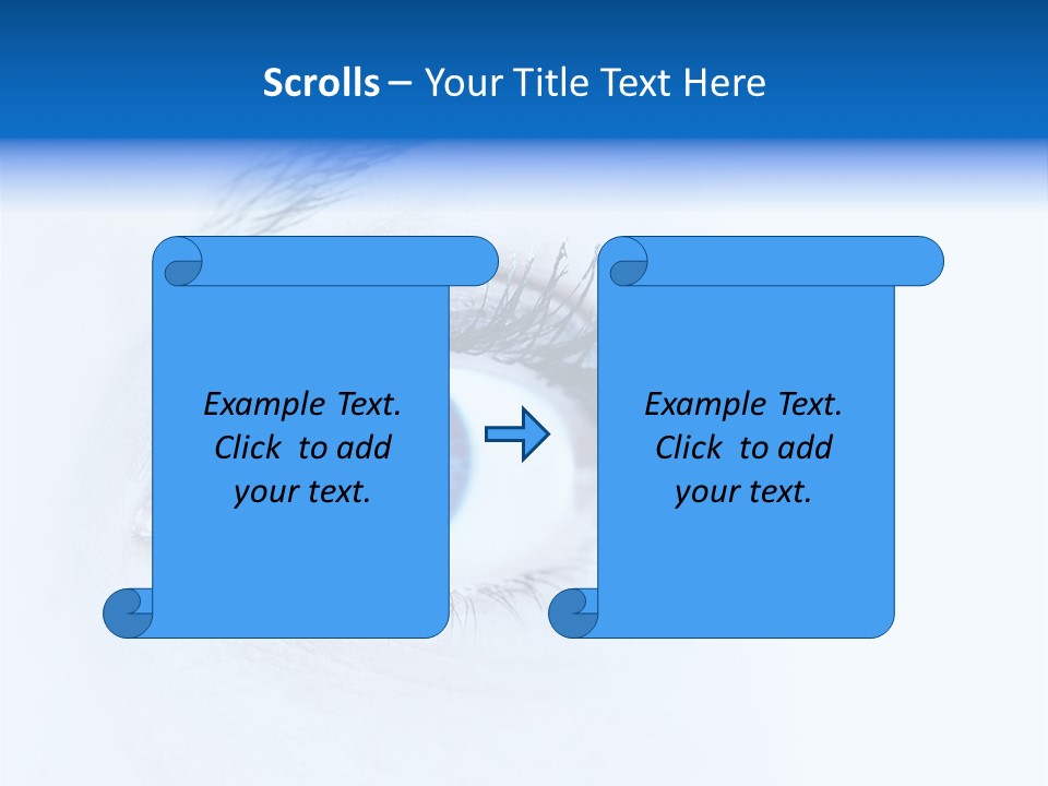 Eyeball Background Vision PowerPoint Template