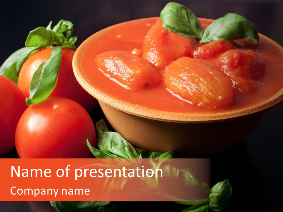 Ciliegini Italia Pomodori Pelati PowerPoint Template