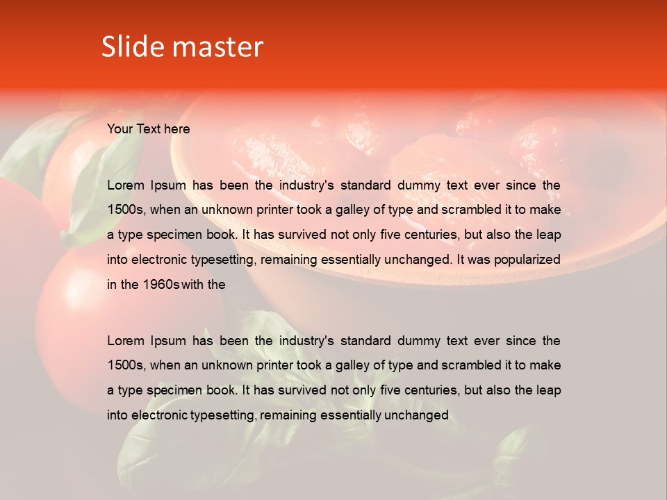 Ciliegini Italia Pomodori Pelati PowerPoint Template