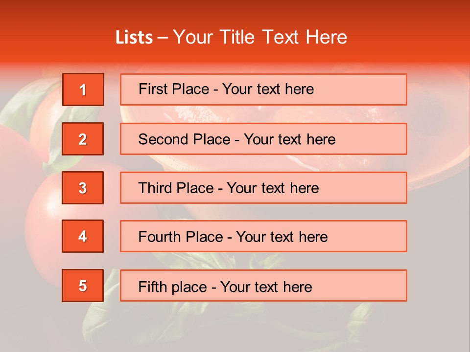 Ciliegini Italia Pomodori Pelati PowerPoint Template
