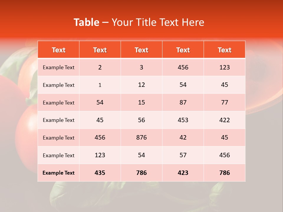Ciliegini Italia Pomodori Pelati PowerPoint Template