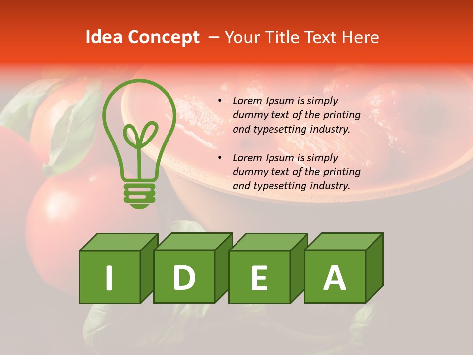 Ciliegini Italia Pomodori Pelati PowerPoint Template