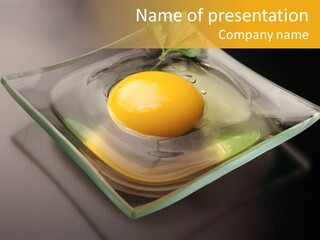 Colazione Arancione Frittata PowerPoint Template