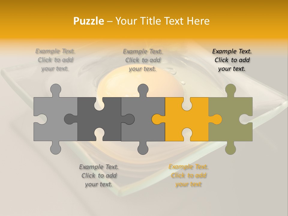 Colazione Arancione Frittata PowerPoint Template