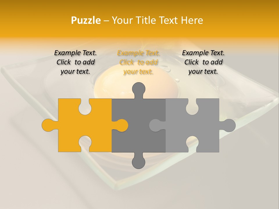 Colazione Arancione Frittata PowerPoint Template