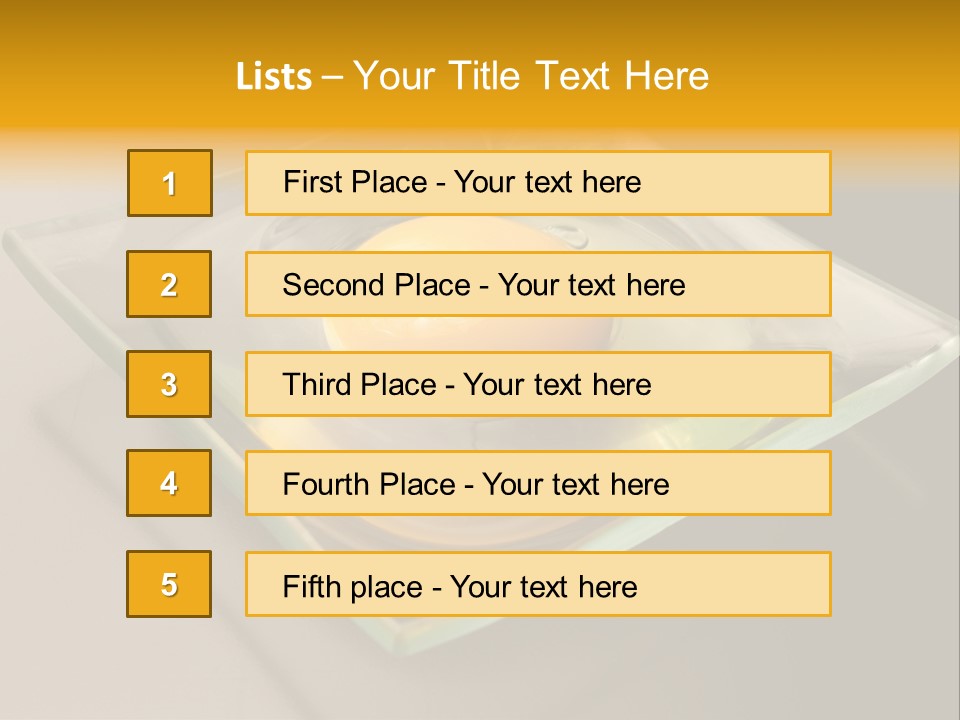 Colazione Arancione Frittata PowerPoint Template