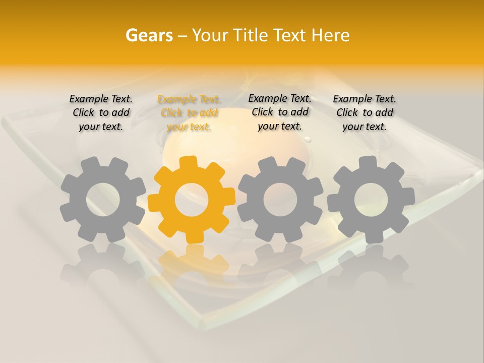 Colazione Arancione Frittata PowerPoint Template