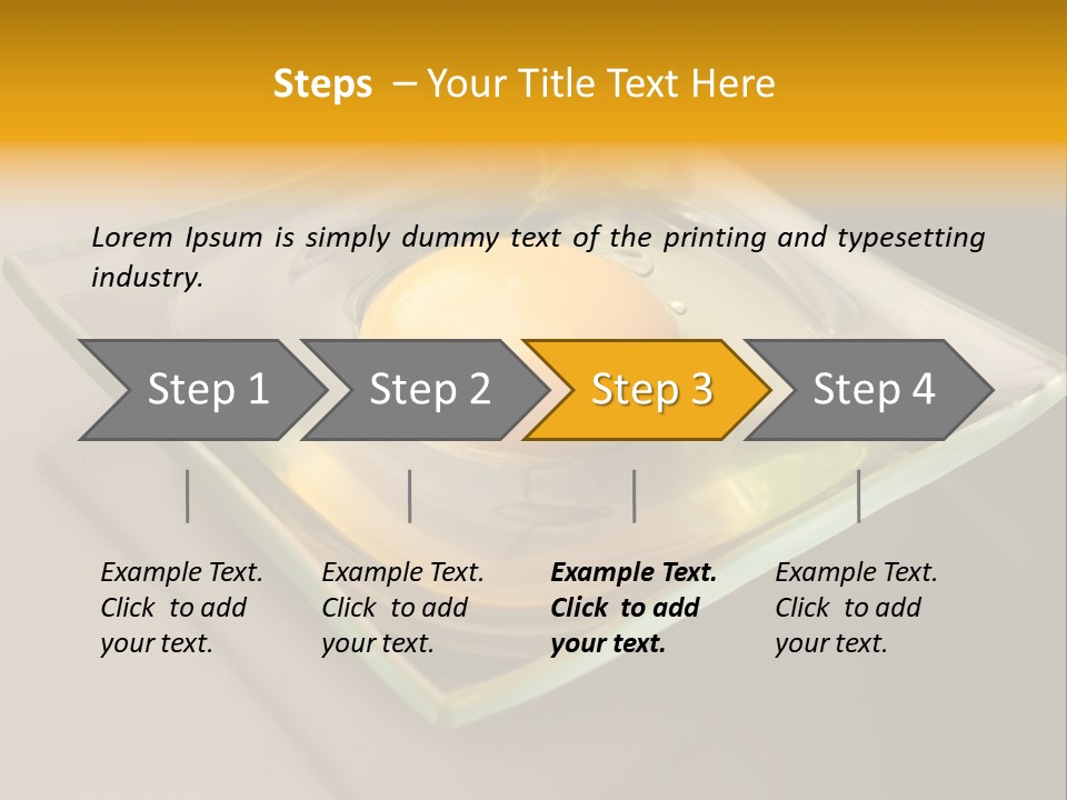 Colazione Arancione Frittata PowerPoint Template