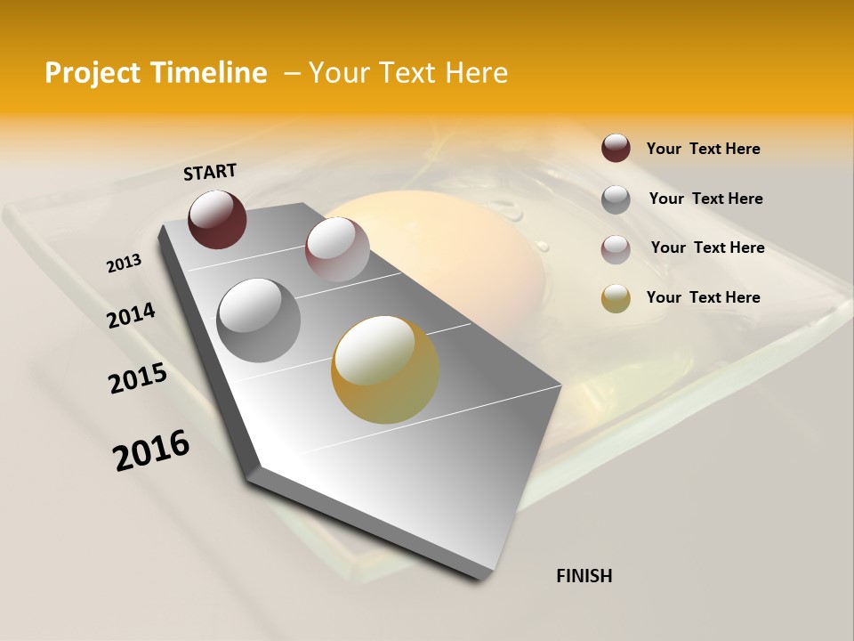 Colazione Arancione Frittata PowerPoint Template