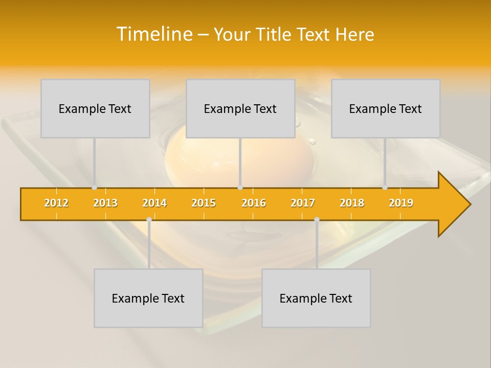 Colazione Arancione Frittata PowerPoint Template