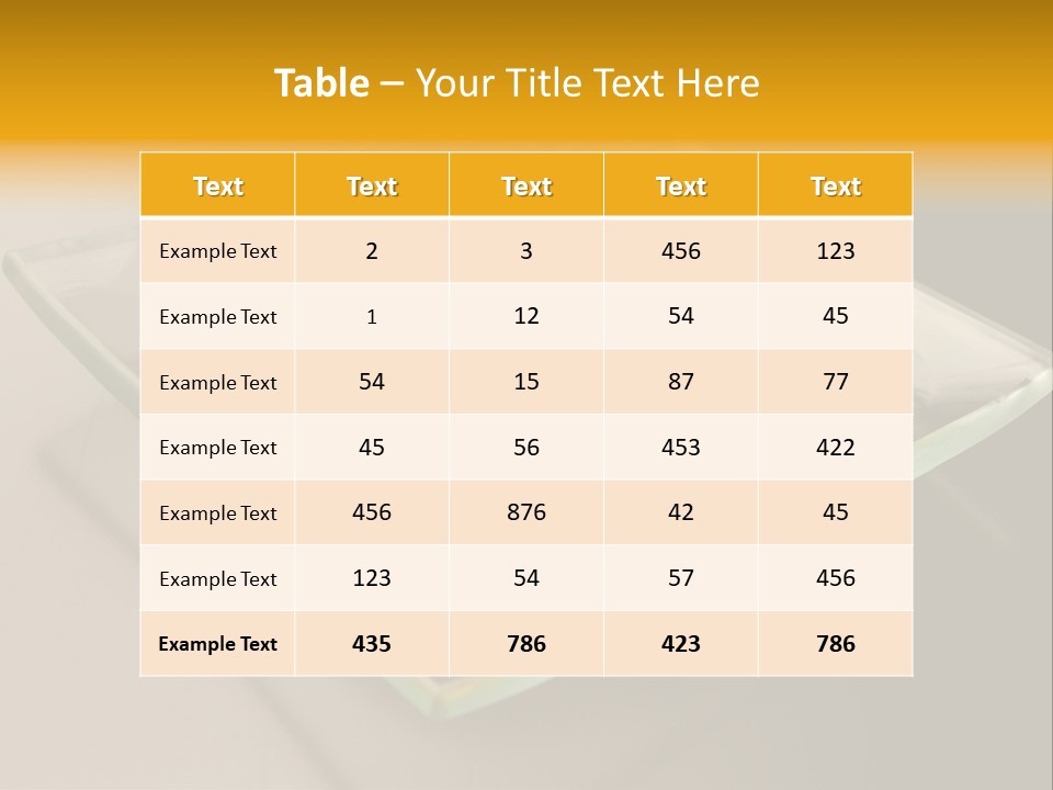 Colazione Arancione Frittata PowerPoint Template