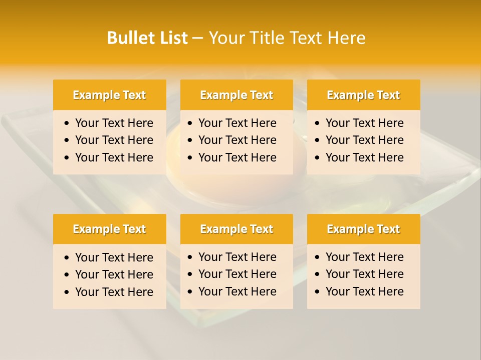 Colazione Arancione Frittata PowerPoint Template